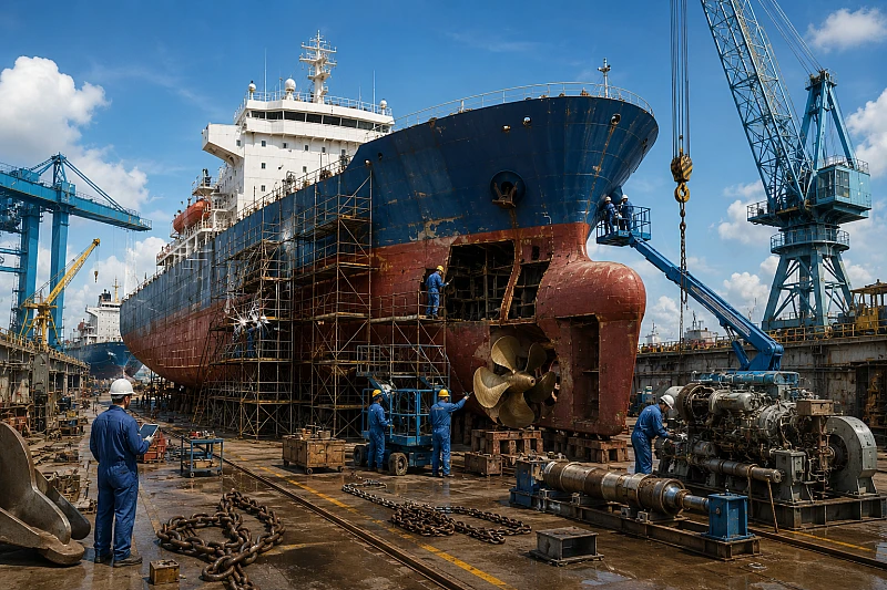 Tanker Vessel Dry Docking